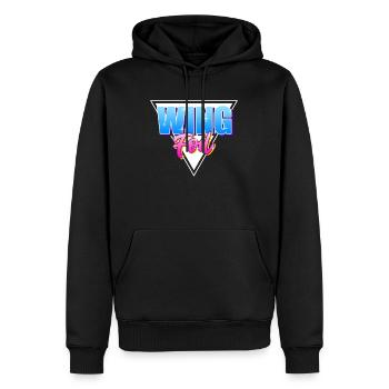 Wing Foil Wingsurf - Männer Premium Bio Hoodie - Schwarz - Vorne - Nico (187cm)