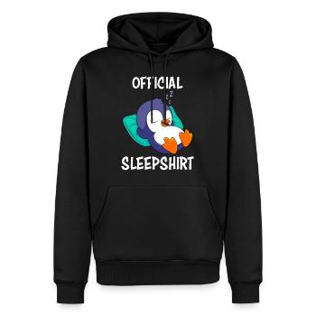 Penguin Sleep Shirt Official Sleep Shirt - Men’s Premium Organic Hoodie - black - Front - Nico (187cm)
