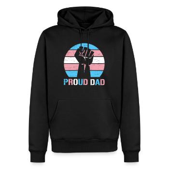 Stolzer Vater Trans Lgbt Rechte Lgbt Stolz Mama - Männer Premium Bio Hoodie - Schwarz - Vorne - Nico (187cm)
