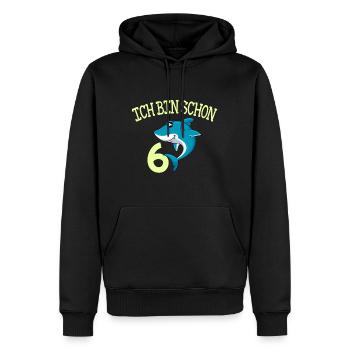 6. Geburtstag 6 Jahre Kindergeburtstag Junge - Männer Premium Bio Hoodie - Schwarz - Vorne - Nico (187cm)