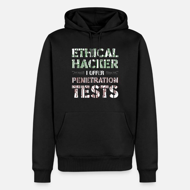 Computer Security Hacker Webentwickler - Männer Premium Bio Hoodie - Schwarz