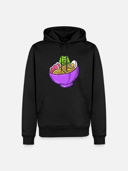 Ramen Nuudelit Japani Ruoka Sammakko Nuudelikeitto - Premium luomulaatuinen miesten huppari - musta
