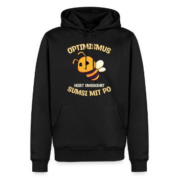 Bienen Imker Sumsi mit Po - Männer Premium Bio Hoodie - Schwarz - Vorne - Nico (187cm)