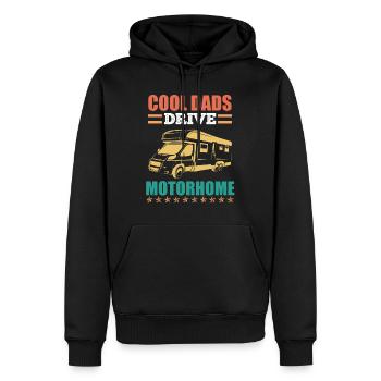 Coole Papas fahren Wohnmobil Camper Wohnmobil - Männer Premium Bio Hoodie - Schwarz - Vorne - Nico (187cm)