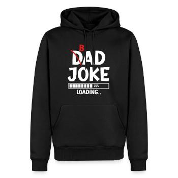 Bad Dad Joke Loading schlechte Papa Witze - Männer Premium Bio Hoodie - Schwarz - Vorne - Nico (187cm)