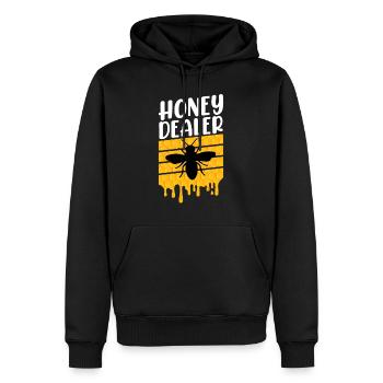 Honey Dealer Bees Beekeeper Beekeeping - Männer Premium Bio Hoodie - Schwarz - Vorne - Nico (187cm)