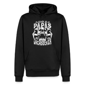 Coole Papas Sind Dachdecker Geschenk Beruf Dach - Männer Premium Bio Hoodie - Schwarz - Vorne - Nico (187cm)