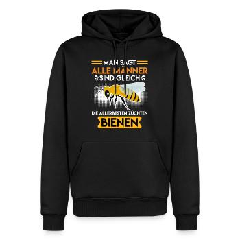 Bienenzüchter Imker Bienen Züchter - Männer Premium Bio Hoodie - Schwarz - Vorne - Nico (187cm)