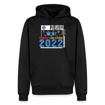 Aruba Island Shirt, Aruba Family Vacation 2022 - Men’s Premium Organic Hoodie - black - Front - Nico (187cm)