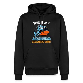 Aquarist Aquarium Cleaning - Men’s Premium Organic Hoodie - black - Front - Nico (187cm)