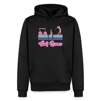 Golf Königin Golferin - Männer Premium Bio Hoodie - Schwarz - Vorne - Nico (187cm)
