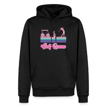 Golf Königin Golferin - Männer Premium Bio Hoodie - Schwarz - Vorne - Nico (187cm)