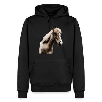 Horse Riding Pony Rider Horsegirl - Men’s Premium Organic Hoodie - black - Front - Nico (187cm)