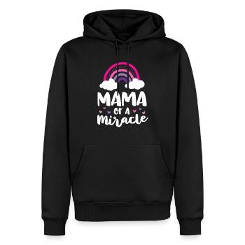 Mama Of A Miracle NICU Shirt für Eltern - Männer Premium Bio Hoodie - Schwarz - Vorne - Nico (187cm)