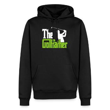 Le Golffather Golfspieler Golfeur - Sweat à capuche Premium bio Homme - noir - Devant - Nico (187cm)