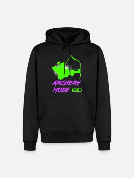 Archery mode on archer - Men’s Premium Organic Hoodie - black