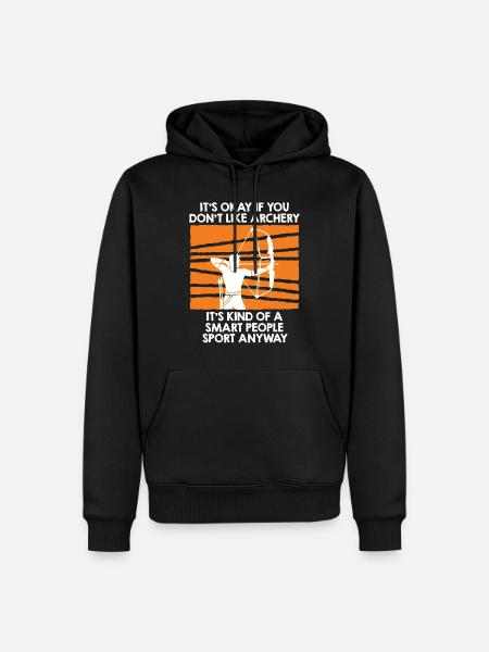 Compound Bow Archer Archery - Men’s Premium Organic Hoodie - black