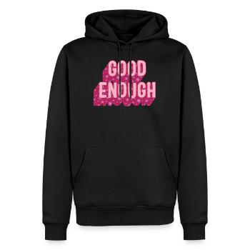 Feminist Shirt, Good Enough Girl Power, - Men’s Premium Organic Hoodie - black - Front - Nico (187cm)