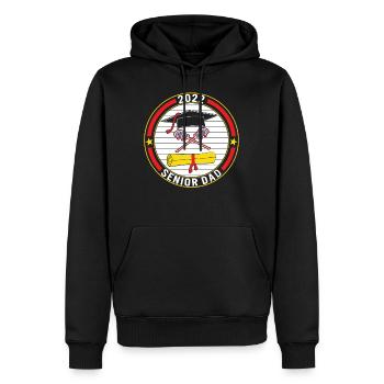 Klasse von 2022 Senior Lacrosse Dad Graduation - Männer Premium Bio Hoodie - Schwarz - Vorne - Nico (187cm)