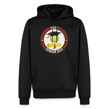 Klasse von 2022 Senior Tennis Dad Graduation - Männer Premium Bio Hoodie - Schwarz - Vorne - Nico (187cm)