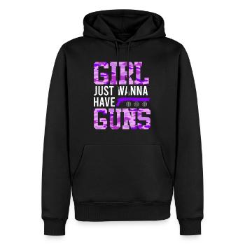 Les filles veulent juste avoir des Gungs Ladies - Sweat à capuche Premium bio Homme - noir - Devant - Nico (187cm)