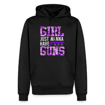 Les filles veulent juste avoir des Gungs Ladies - Sweat à capuche Premium bio Homme - noir - Devant - Nico (187cm)