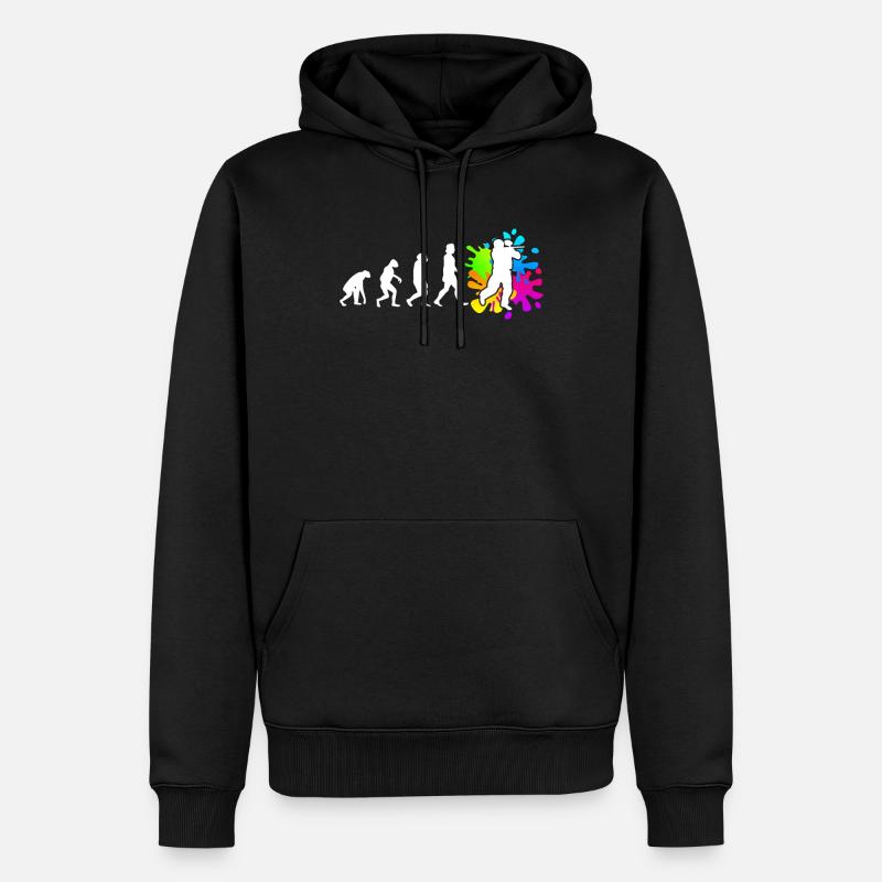 Paintball Evolution Paintballer - Men’s Premium Organic Hoodie - black