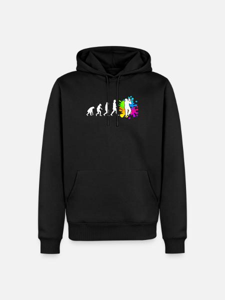 Paintball Evolution Paintballer - Sweat à capuche Premium bio Homme - noir