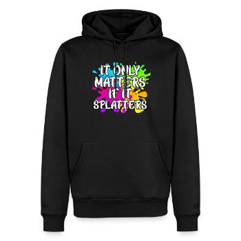 Cela n’a d’importance que s’il éclabousse Paintball - Sweat à capuche Premium bio Homme - noir - Devant - Nico (187cm)