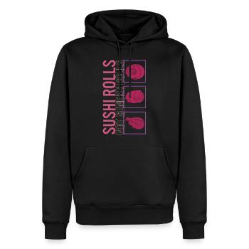 Feministisches Hemd, Sushi-Rollen Nicht Geschlechterrollen süß - Männer Premium Bio Hoodie - Schwarz - Vorne - Nico (187cm)