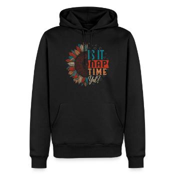 Nickerchenhemd, ist es schon Nickerchenzeit, lustiges Nickerchen - Männer Premium Bio Hoodie - Schwarz - Vorne - Nico (187cm)
