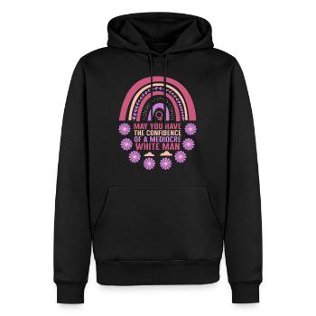 Feministisches Hemd, mögest du Vertrauen in eine - Männer Premium Bio Hoodie - Schwarz - Vorne - Nico (187cm)