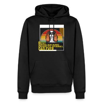 Meilleur Cavalier King Charles Spaniel Dad Ever T - Sweat à capuche Premium bio Homme - noir - Devant - Nico (187cm)