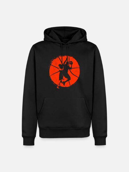 Basketball - Men’s Premium Organic Hoodie - black