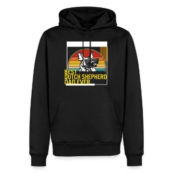 Bestes Dutch Shepherd Dad Ever T-Shirt - Männer Premium Bio Hoodie - Schwarz - Vorne - Nico (187cm)
