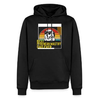 Bestes Pyrenean Mastiff Dad Ever T-Shirt - Männer Premium Bio Hoodie - Schwarz - Vorne - Nico (187cm)