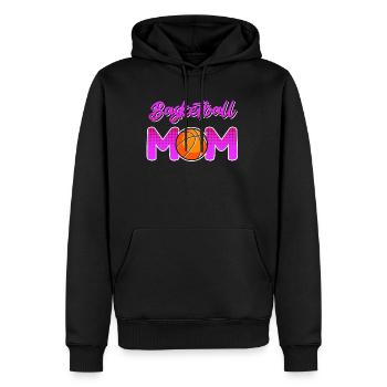 Basketball Mom Basketball Mutter - Männer Premium Bio Hoodie - Schwarz - Vorne - Nico (187cm)
