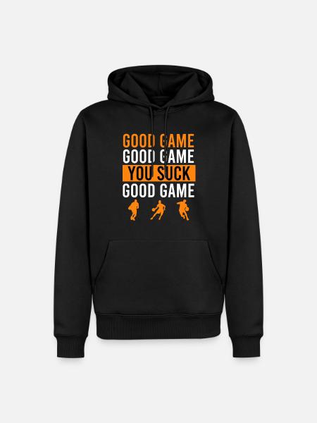 Good Basketball Game Basketball Witz - Männer Premium Bio Hoodie - Schwarz