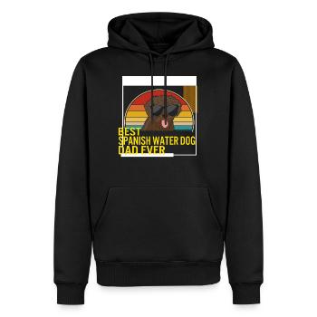 Bestes spanisches Wasserhund Papa jemals T-Shirt - Männer Premium Bio Hoodie - Schwarz - Vorne - Nico (187cm)