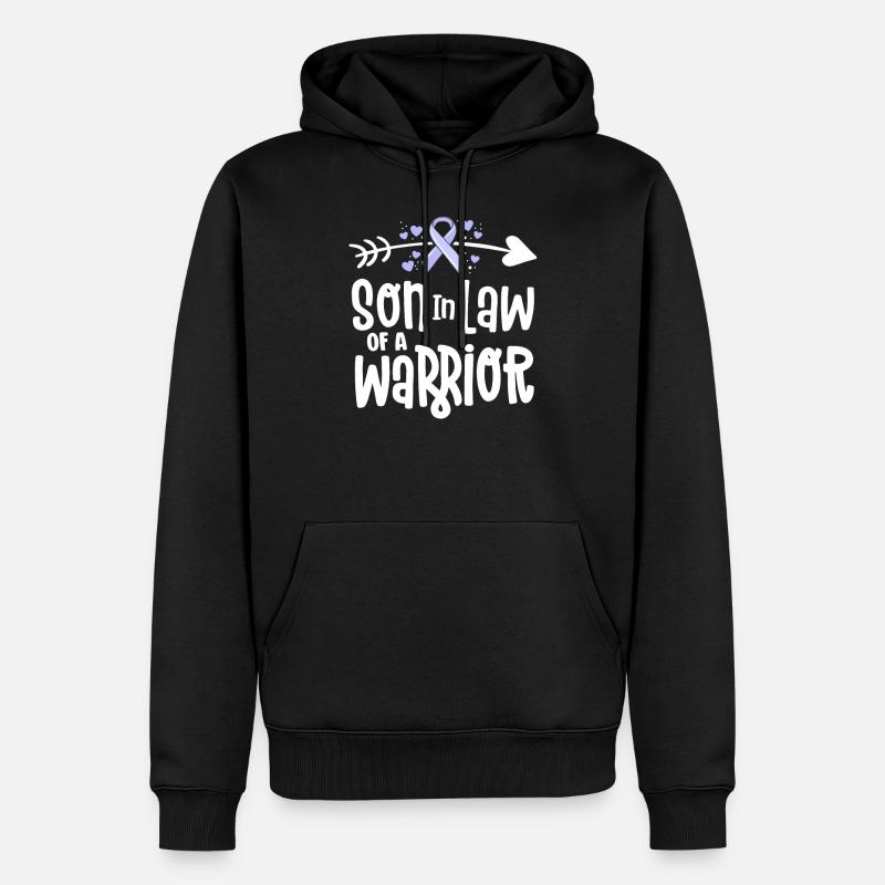 Gendre d’un guerrier - Sweat à capuche Premium bio Homme - noir