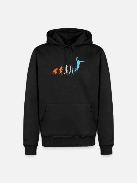 Basketball Evolution Basketball Player - Men’s Premium Organic Hoodie - black