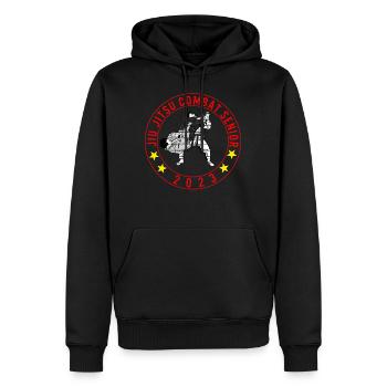 Jiu Jitsu Combat Senior 2023 T-Shirt - Männer Premium Bio Hoodie - Schwarz - Vorne - Nico (187cm)