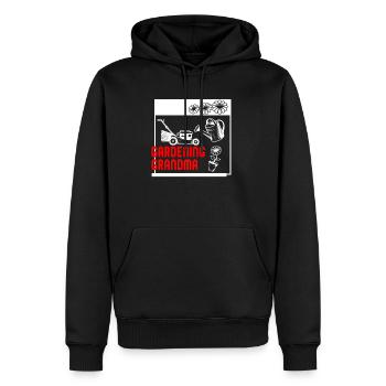 Gardening Shirt, Gardening Grandma, Gardening - Men’s Premium Organic Hoodie - black - Front - Nico (187cm)
