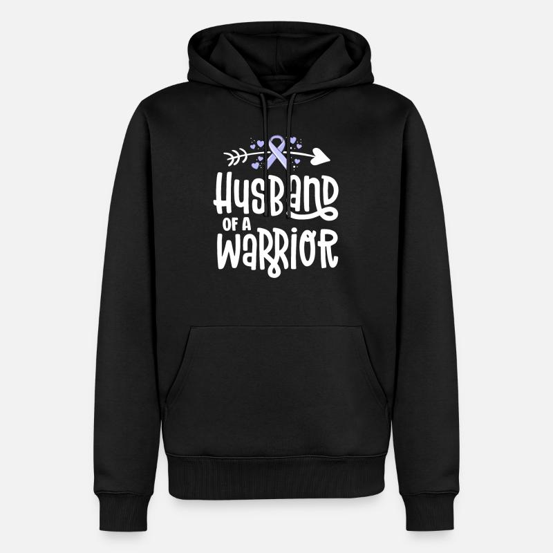 Mari d’un guerrier - Sweat à capuche Premium bio Homme - noir