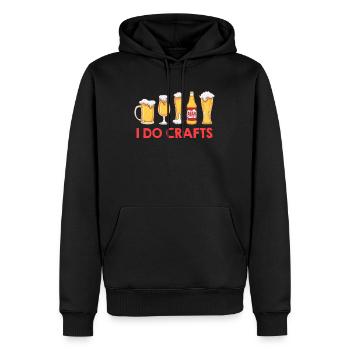 Je fais De l’artisanat Bière artisanale Brasseur Bière artisanale - Sweat à capuche Premium bio Homme - noir - Devant - Nico (187cm)