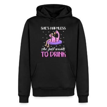 Die tut nix die will nur saufen Party Festival - Männer Premium Bio Hoodie - Schwarz - Vorne - Nico (187cm)