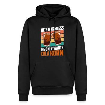 Il veut juste du grain de - Sweat à capuche Premium bio Homme - noir - Devant - Nico (187cm)