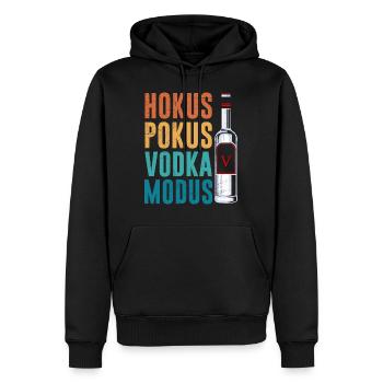 Hokus Pokus Vodka Mode Buveur de vodka - Sweat à capuche Premium bio Homme - noir - Devant - Nico (187cm)