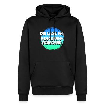 Die Lage ist Besäufnis-erregend Besaufen - Männer Premium Bio Hoodie - Schwarz - Vorne - Nico (187cm)