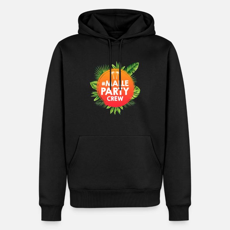Malle Party Crew - Sweat à capuche Premium bio Homme - noir